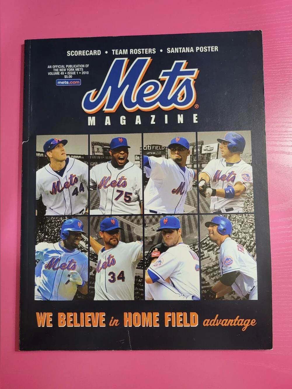 Official The New York Mets Baseball Magazine Volume 49 Issue 1 2010 (1163)